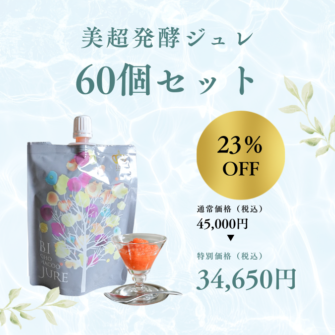 9月23日まで限定価格！【美超発酵ジュレ　60個セット】※1万円以上のご注文で送料無料
